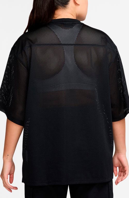 Jordan Brooklyn Oversize Jersey In Black
