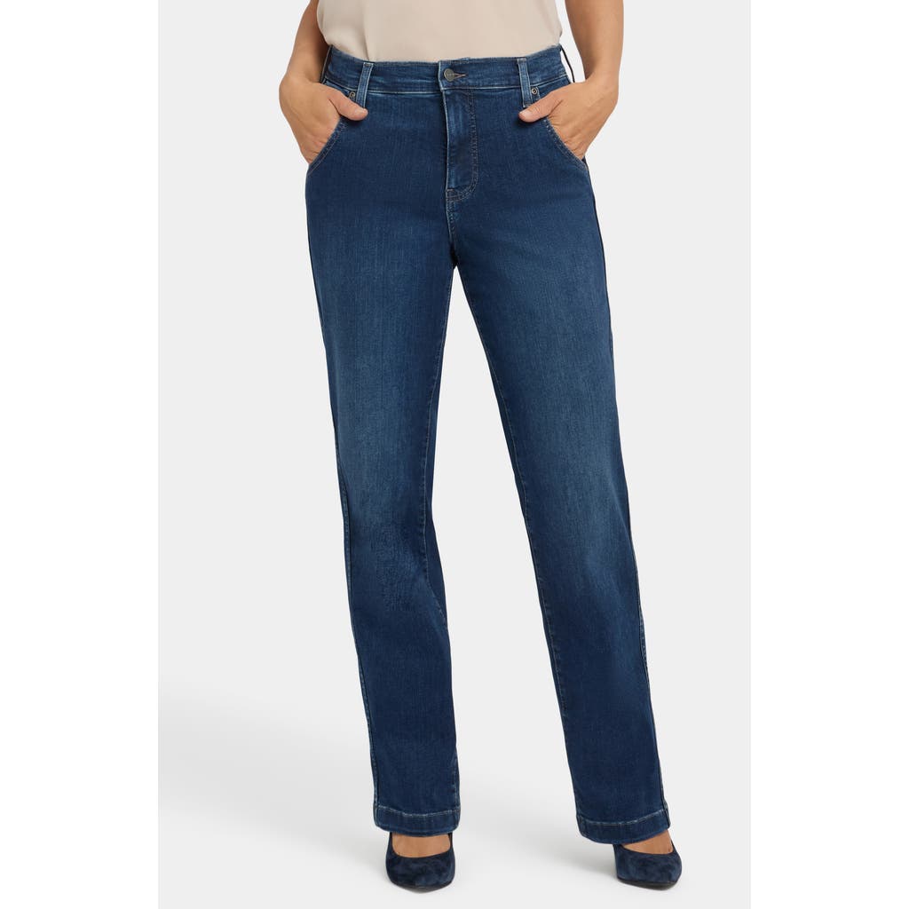Nydj Brooke High Waist Loose Straight Leg Jeans In Blue