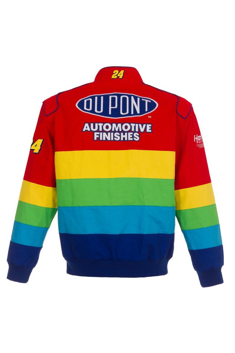 Men's JH Design Red/Blue Jeff Gordon Twill Uniform Full-Snap Jacket, Alternate, color, Red