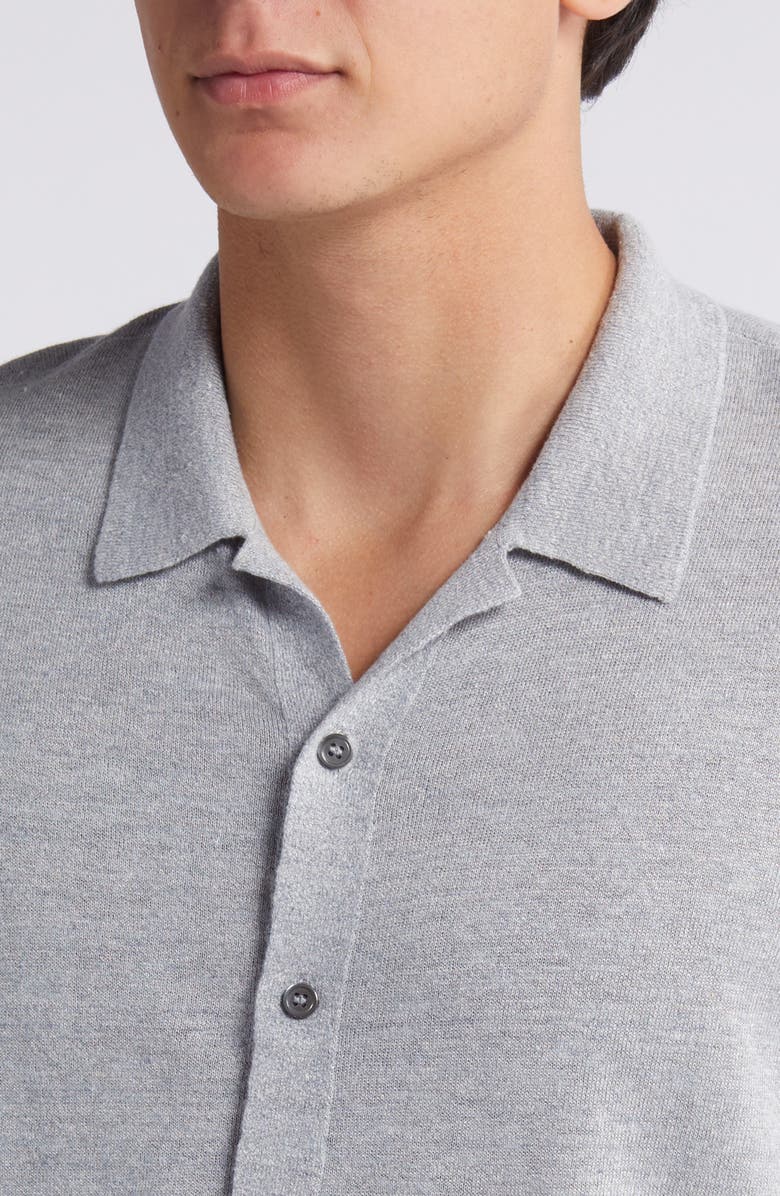 Theory Pacific Linen Blend Knit Camp Shirt, Alternate, color, 