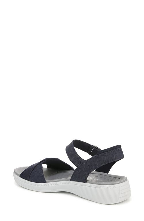 Bzees Women's Lane Washable Open Round Toe Strappy Sandals In Navy