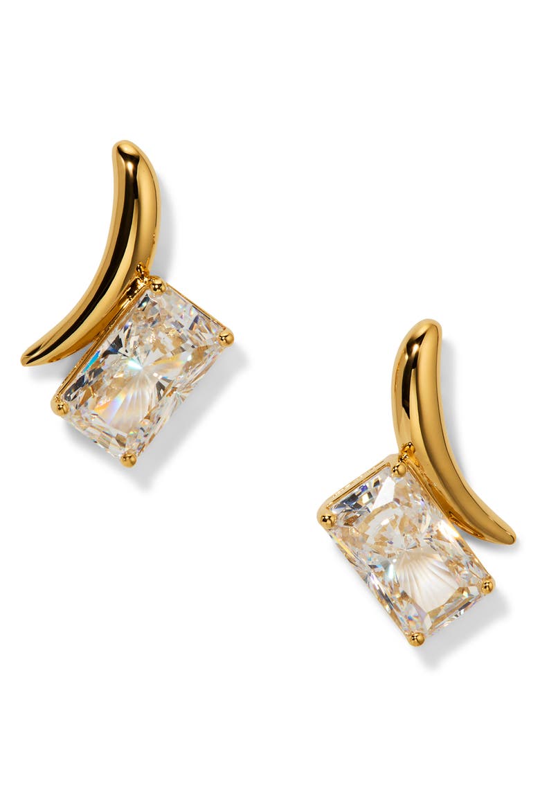 Phenom Stud Earrings, Main, color, GOLD