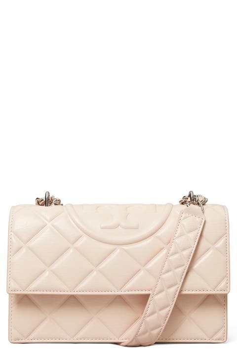 Small Fleming Diamond Quilted Leather Convertible Shoulder Bag