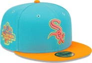 New Era Men's New Era Blue/Orange Chicago White Sox Vice Highlighter 59FIFTY Fitted Hat