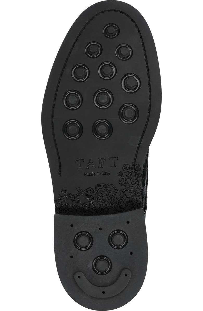 TAFT Men's Rome Dress Boot, Alternate, color, Croco/Black