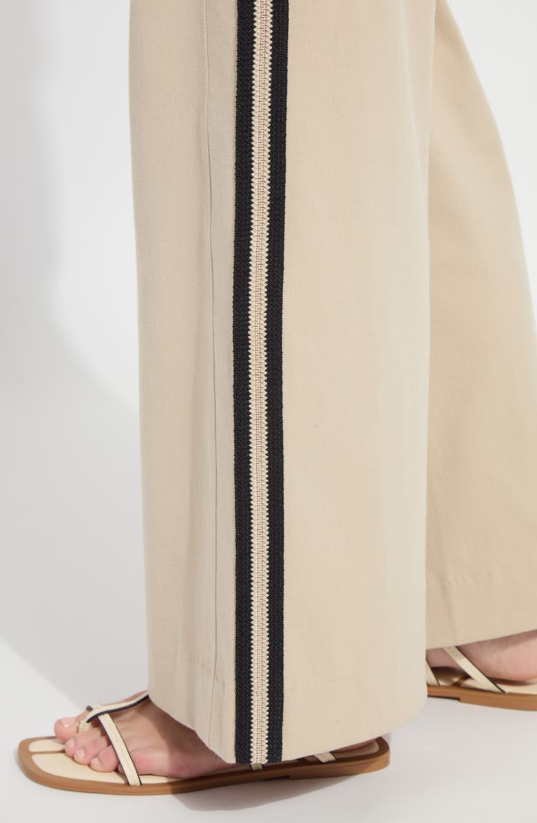 Lysse Brinne Side Stripe Trousers, Alternate, color, Crisp Khaki