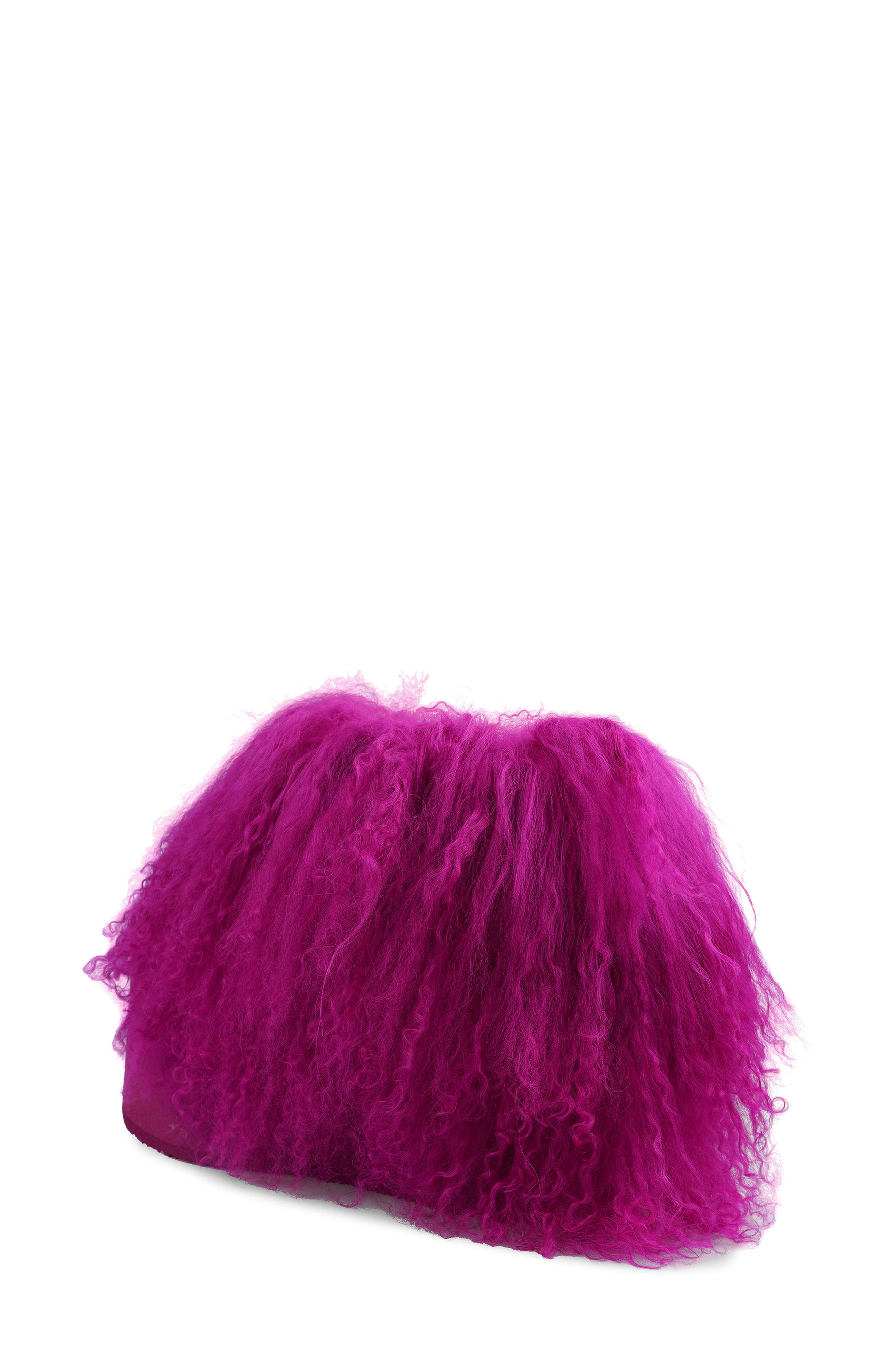 Alleja Genuine Shearling Platform Bootie, Alternate, color, FUCHSIA