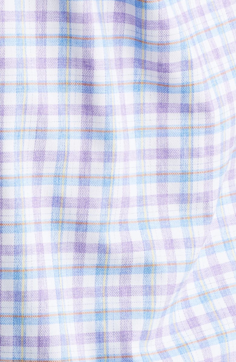 johnnie-O Hughes Check Performance Button-Down Shirt, Alternate, color, 