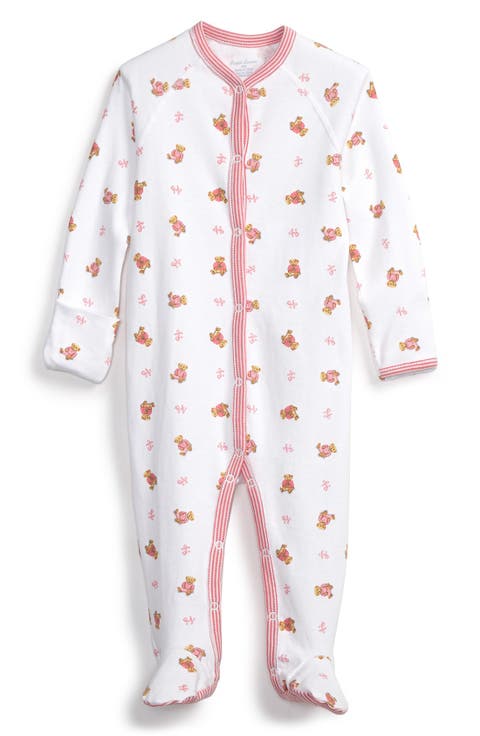 Print Cotton One-Piece (Baby Girls)