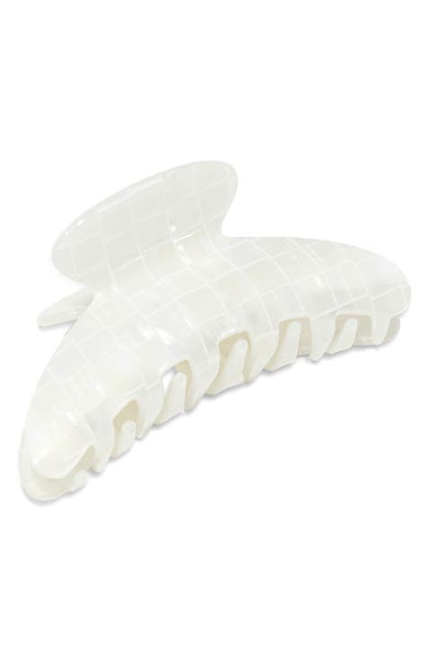 Tiled Pearl Claw Clip