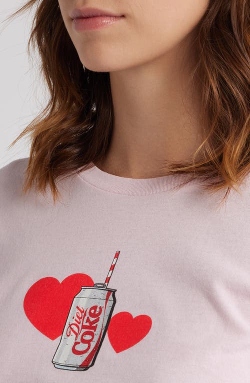 Golden Hour Diet Coke® Cotton Graphic T-shirt In Pink