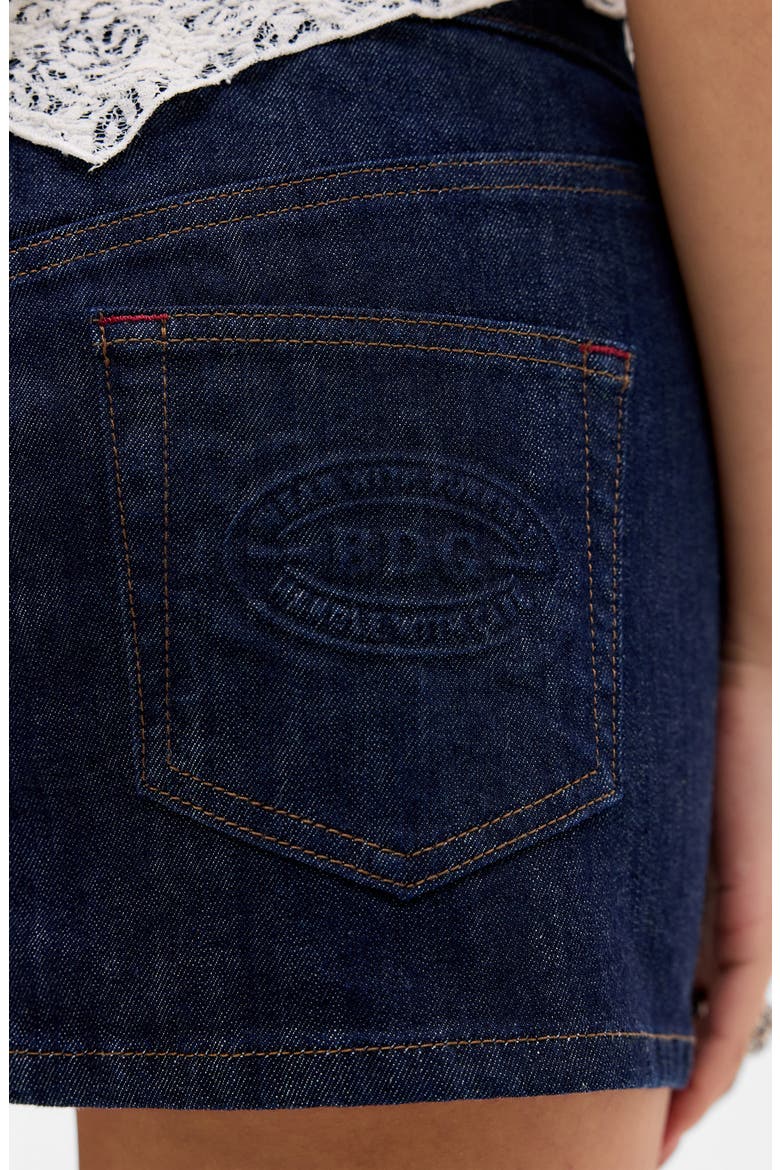 Ultra Denim Miniskirt, Alternate, color, RINSE