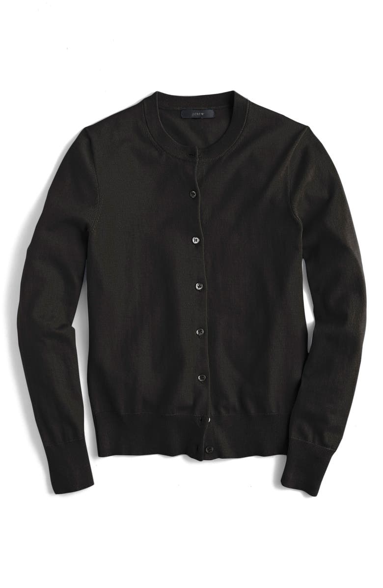 J.Crew Jackie Cotton Blend Cardigan, Alternate, color, 