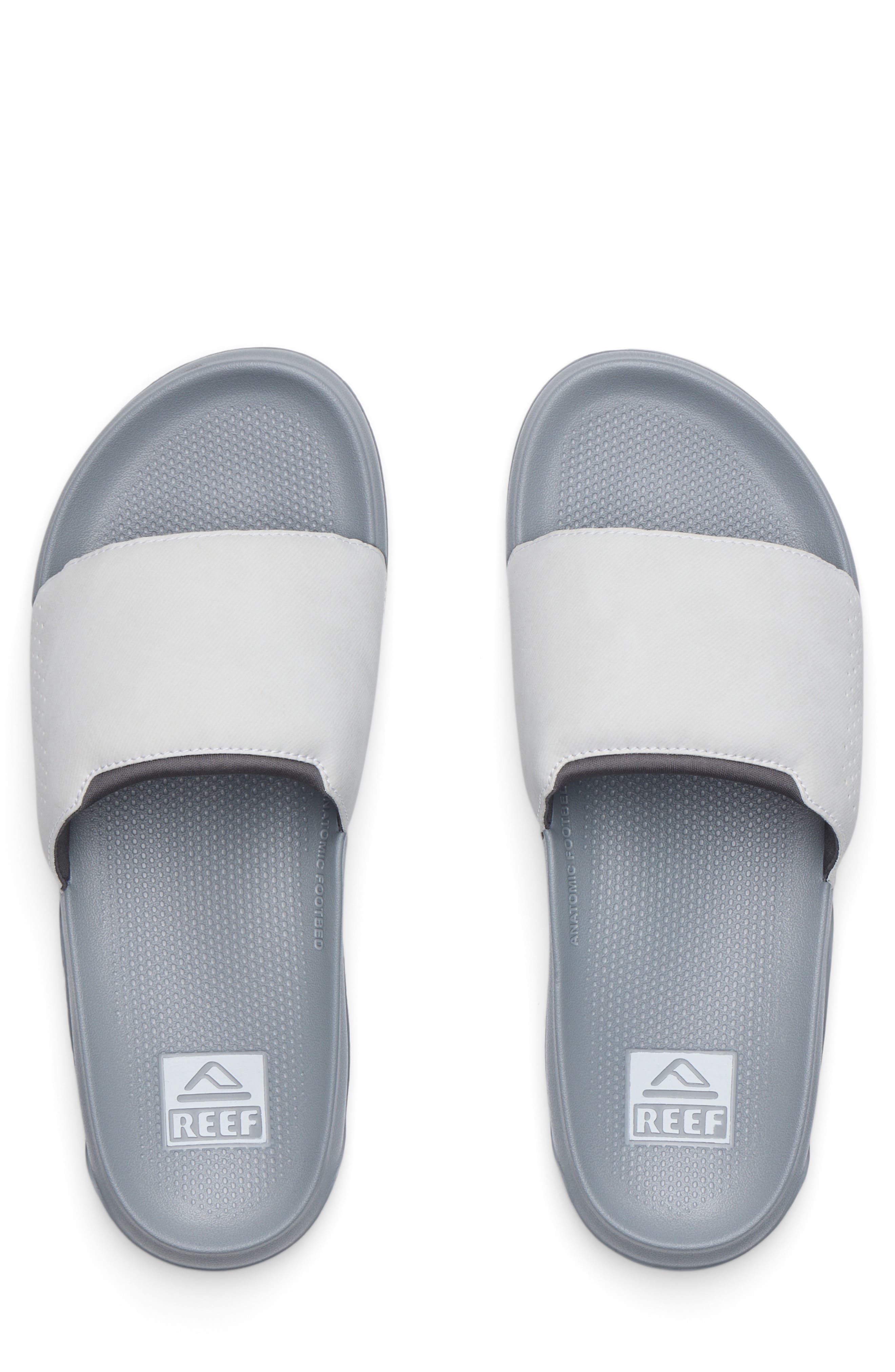 Reef Tailslide Slide Sandal, Alternate, color, Grey/ Grey
