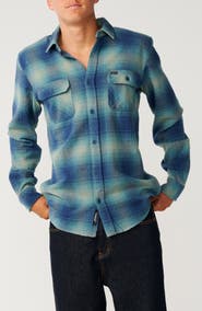 Rip Curl Count Plaid Cotton Flannel Button-Up Shirt