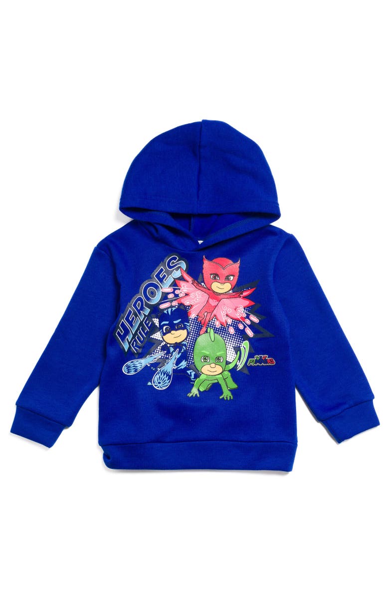 PJ MASKS Fleece Hoodie & Pants Set, Alternate, color, Blue / Gray