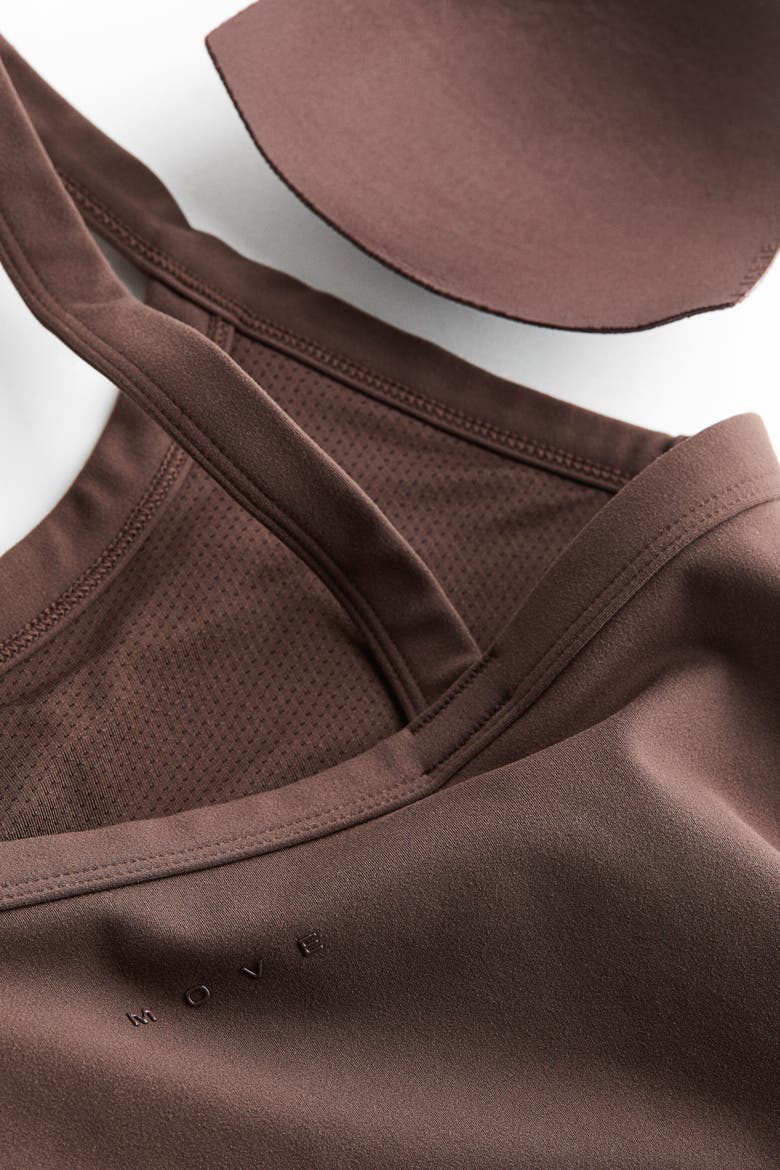 Shelf Bra Sports Tank Top With Softmove, Alternate, color, Choco mocha