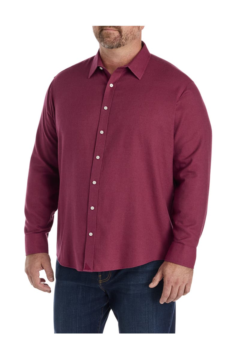 Untuckit Fit by Dxl Big & Tall Veneto Sport Shirt, Alternate, color, Maroon