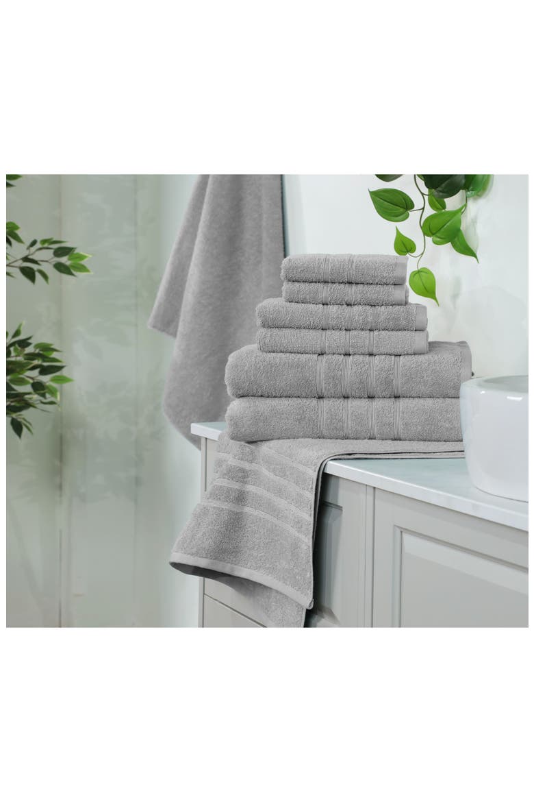 Ultimate 6-Piece Towel Set, Alternate, color, MONUMENT GREY
