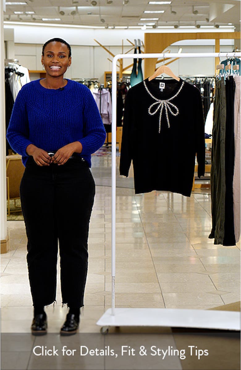 Embellished Crewneck Sweater, sales video thumbnail