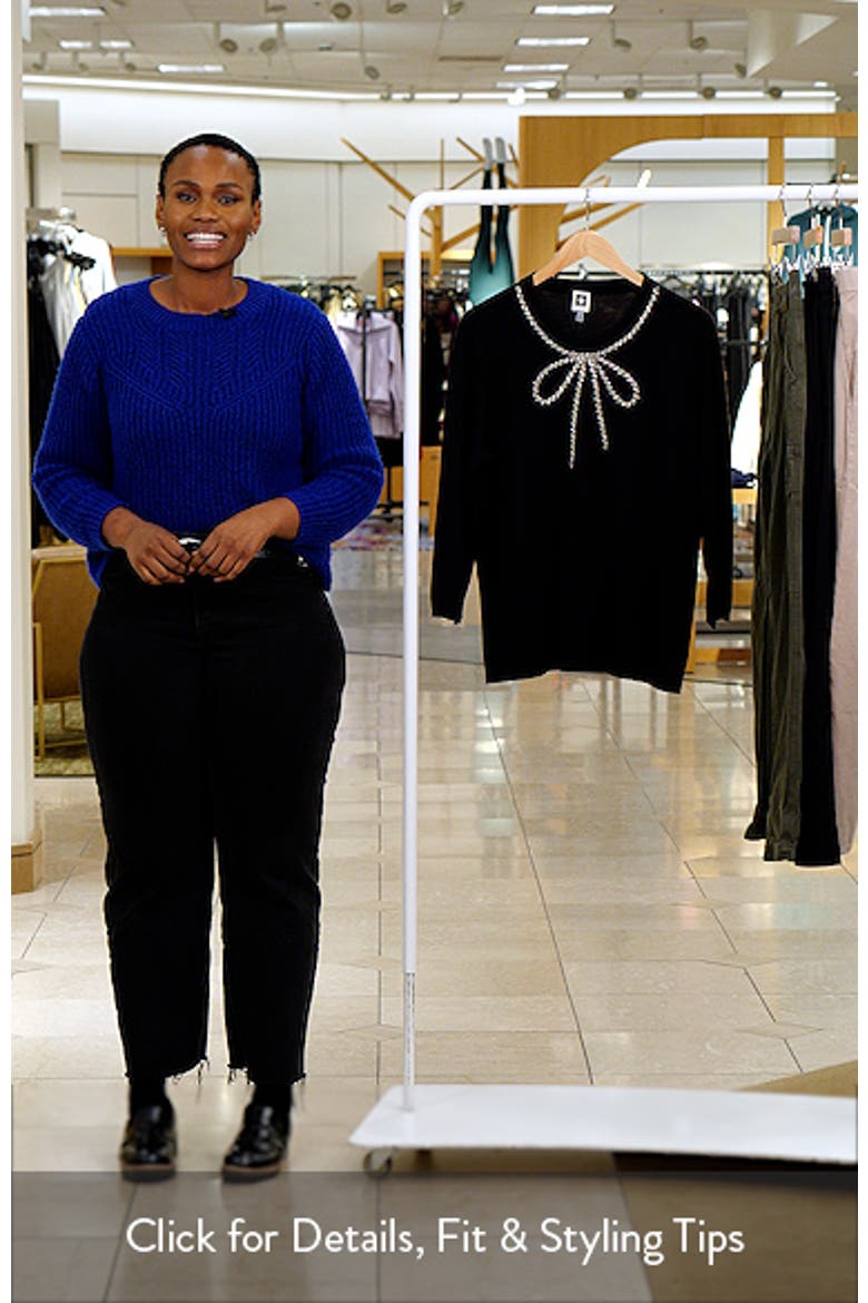 Embellished Crewneck Sweater video