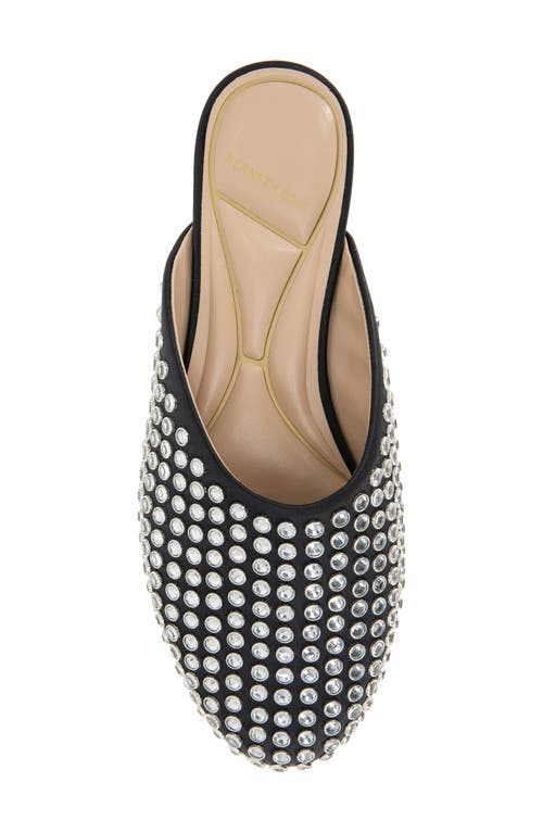 Kenneth Cole Saddie Studded Rhinestone Mule In Black
