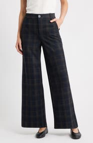 Wit & Wisdom Whitney 'Ab'Solution Skyrise Flat Front Wide Leg Pants