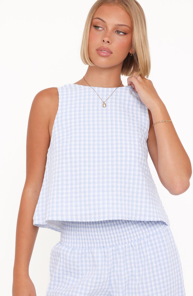 Petal & Pup Jillian Gingham Tank & Wide Leg Pants Set, Alternate, color,