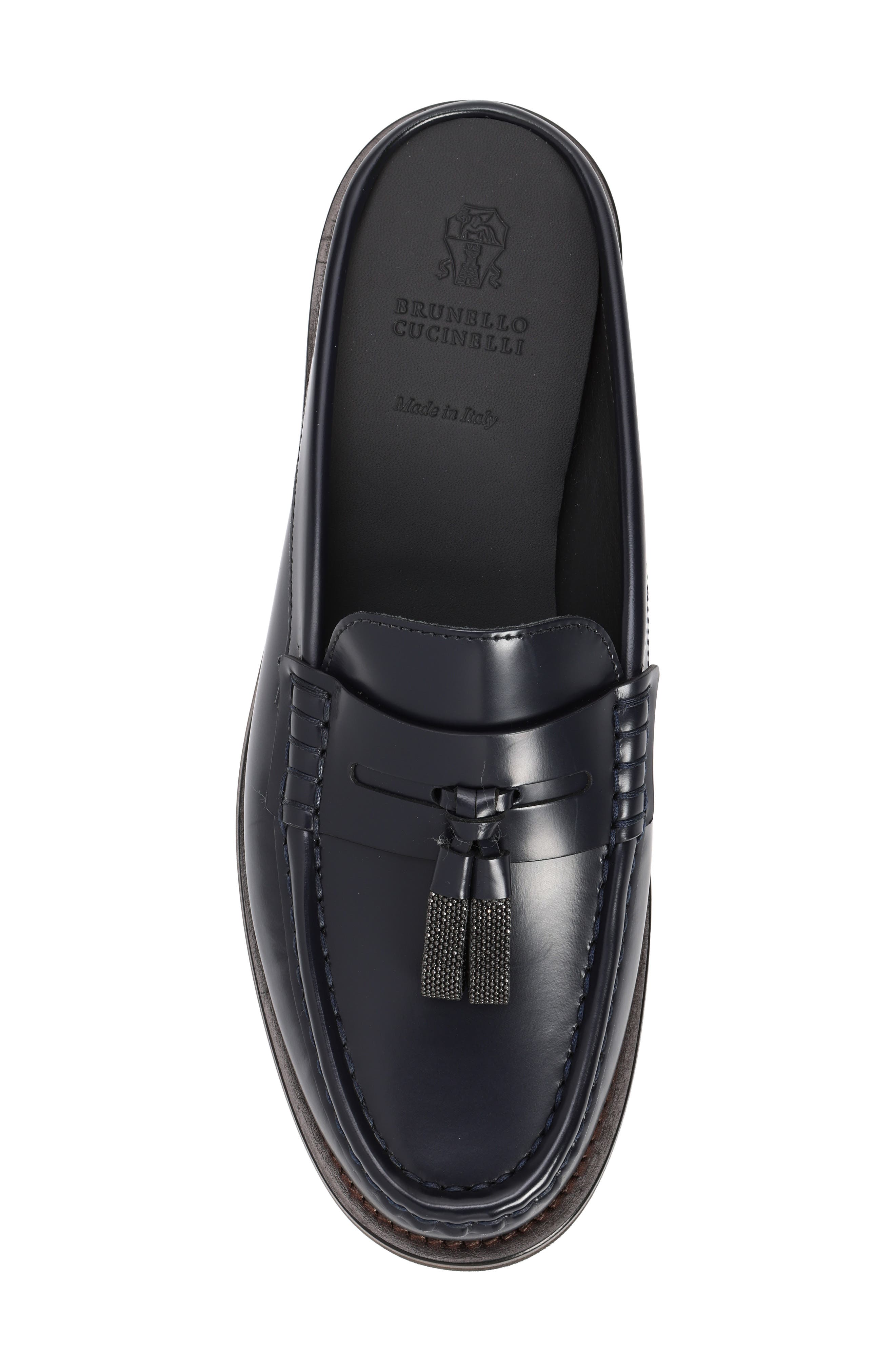Brunello Cucinelli Tassel Loafer Mule, Alternate, color, 