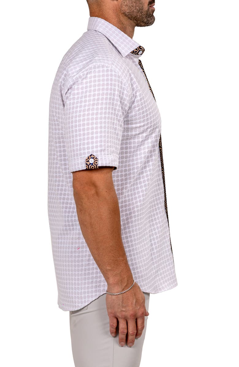 Maceoo Galileo Marthy Short Sleeve Button-Up Shirt, Alternate, color, 