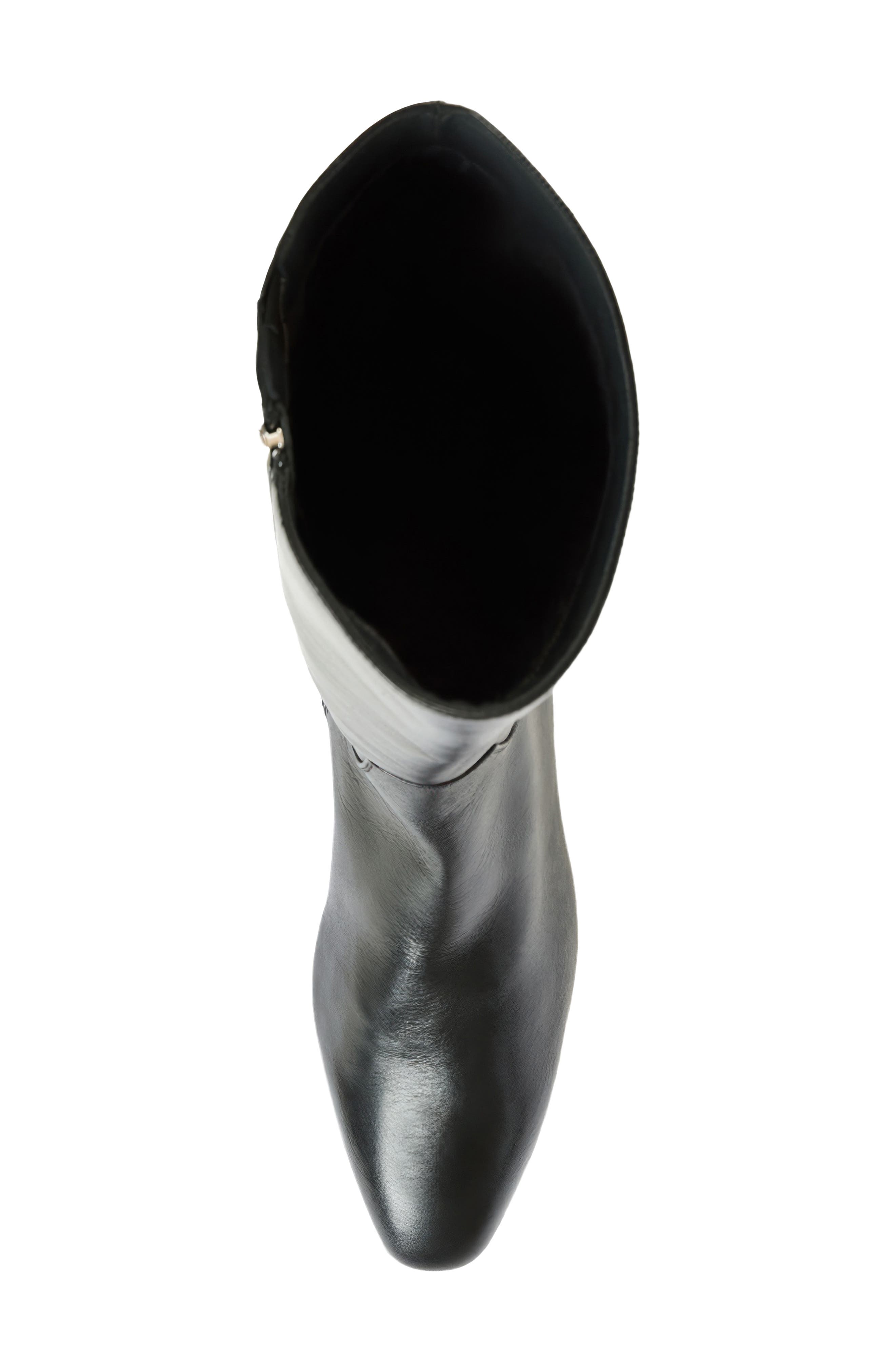 Fuoco Weatherproof Knee High Boot, Alternate, color, BLACK LEATHER
