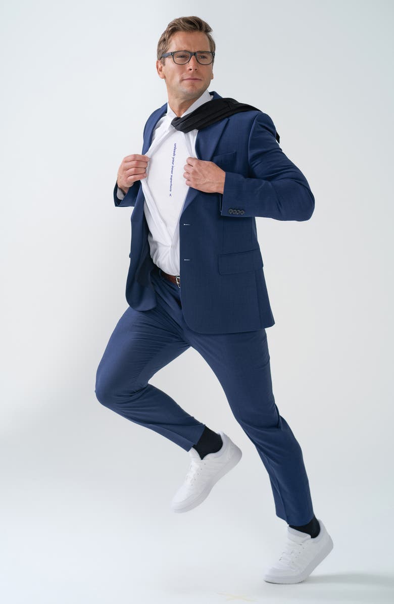 BORED REBEL Unleash Your Inner Superhero Crewneck Graphic Undershirt, Alternate, color, White