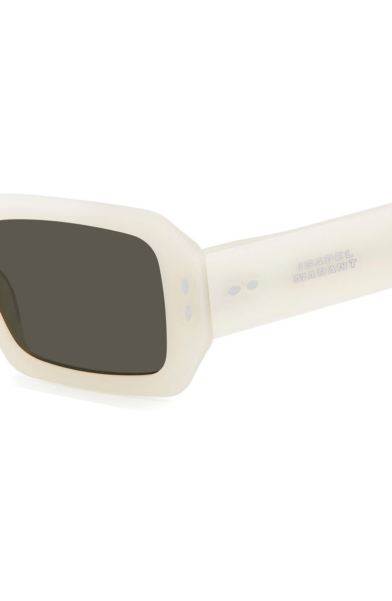 Isabel Marant 53mm Rectangular Sunglasses, Alternate, color, Pearl White/ Grey