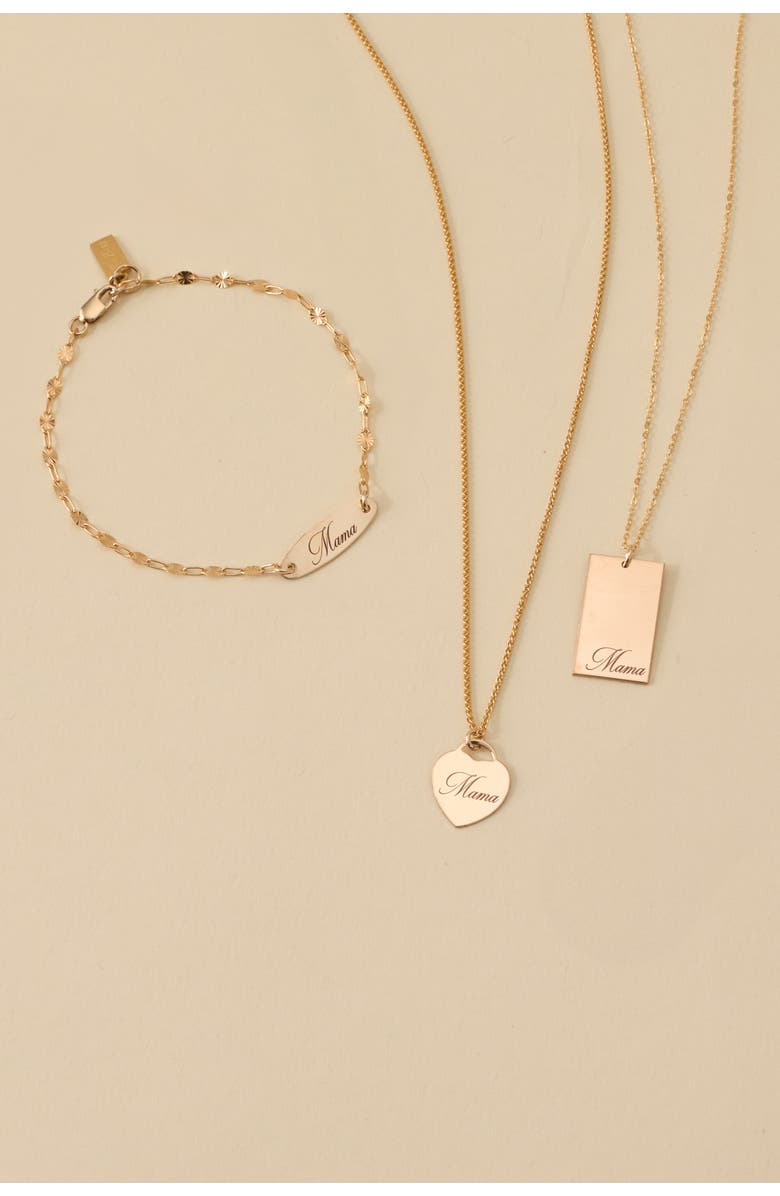 Set & Stones Mama Alice Necklace, Alternate, color, Gold