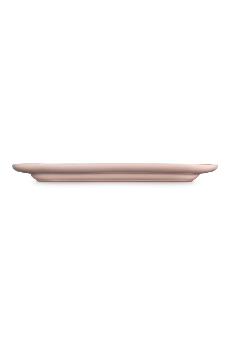 Stoneware Serving Platter, Alternate, color, PEACH