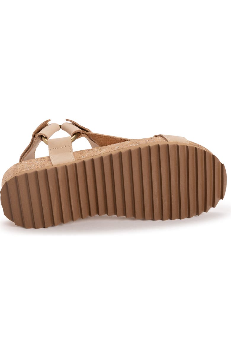 MUK LUKS Piper Platform Wedge Sandal, Alternate, color, Khaki/ Stone
