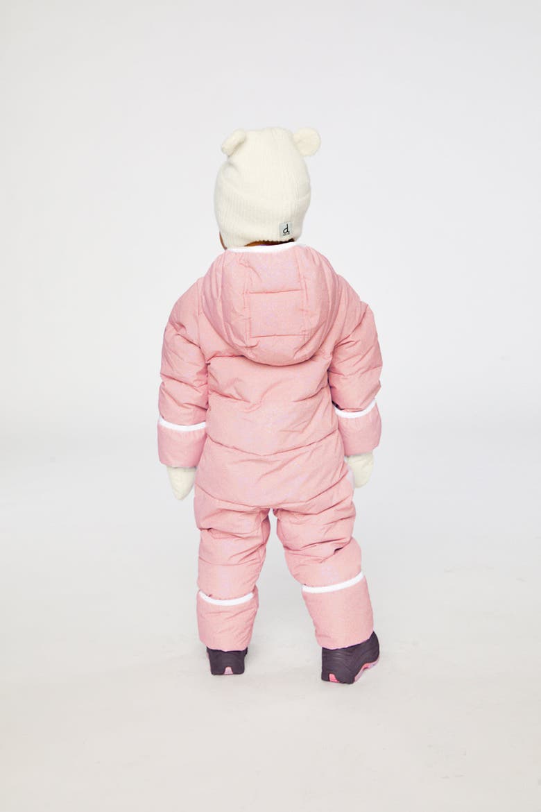 Cloud Car Seat Adapted Fleece-Lined One Piece Snowsuit, Alternate, color, Pale Dusty Pink
