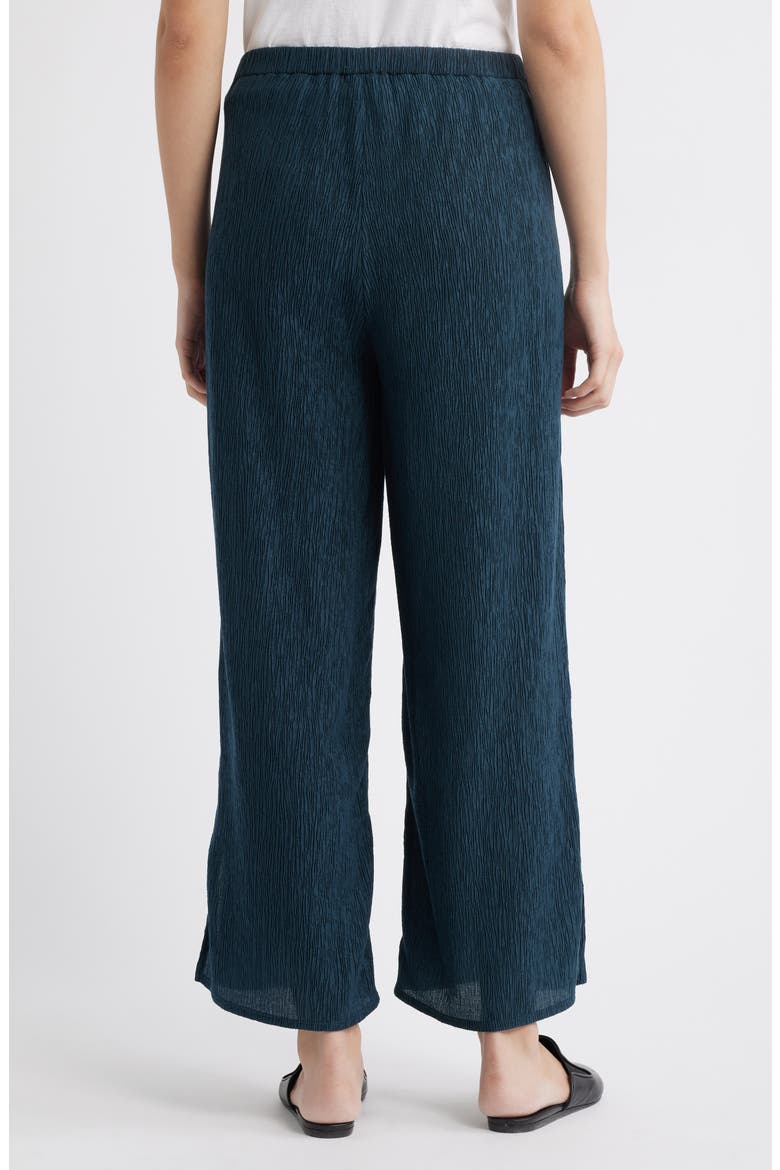 Slit Hem Plissé Ankle Pants, Alternate, color, BLSPR