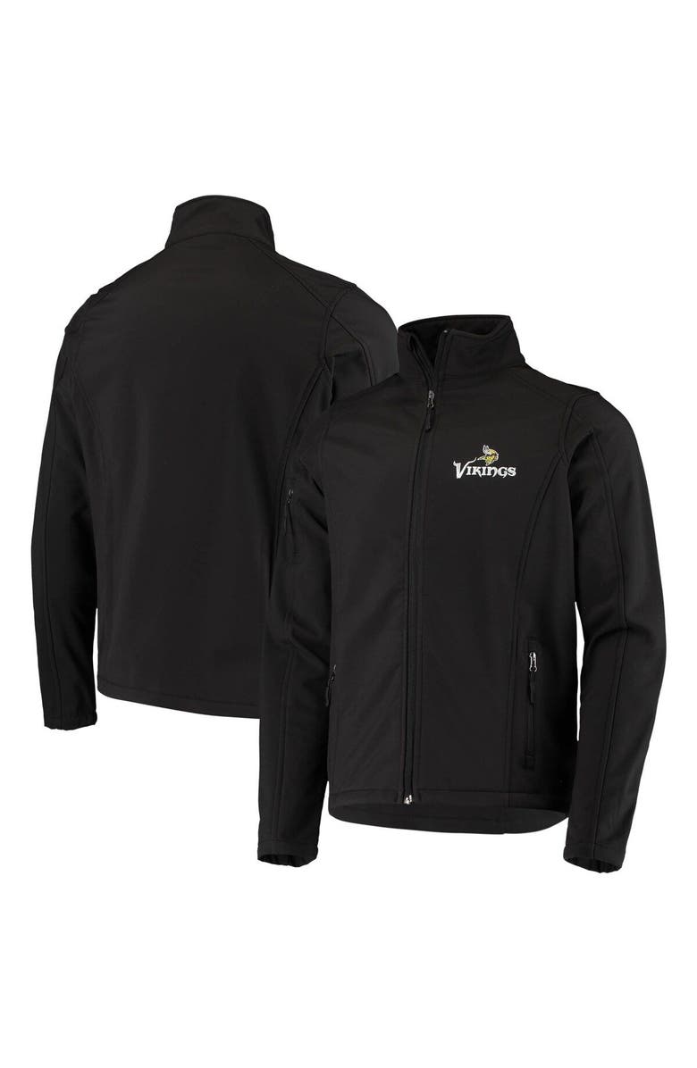 DUNBROOKE Men's Dunbrooke Black Minnesota Vikings Sonoma Softshell Full-Zip Jacket, Alternate, color, Black