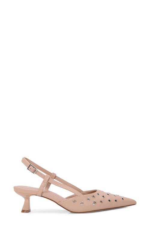 BERNESS BERNESS ADELINE GROMMET POINTED TOE SLINGBACK PUMP 