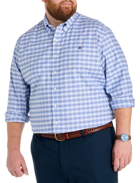 Big & Tall Non-iron Check Sport Shirt V2