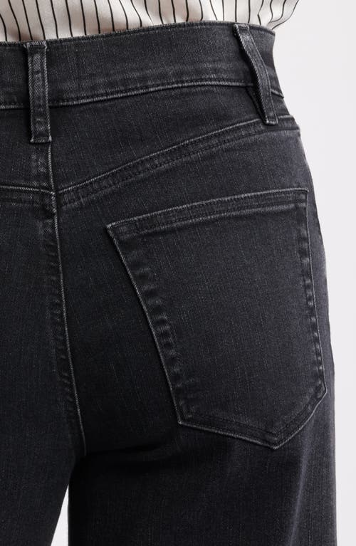 Frame Le Slim Palazzo High Waist Wide Leg Jeans In Black