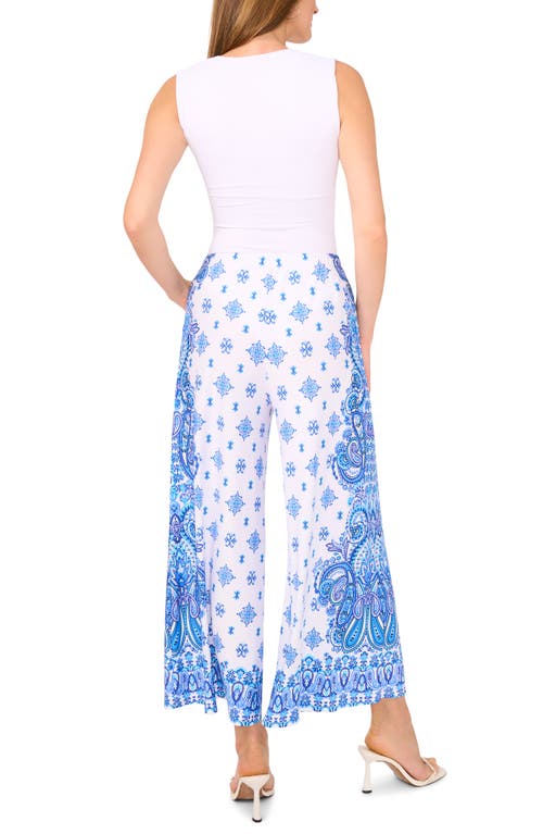 VINCE CAMUTO VINCE CAMUTO PAISLEY PRINT DRAWSTRING PANTS 