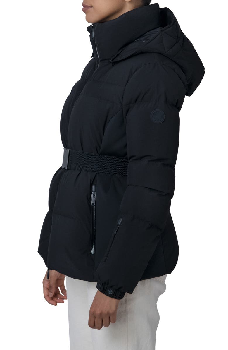 The Recycled Planet Company Belle Belted Water Resistant Down Jacket, Alternate, color, 