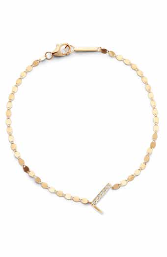 LANA Jewelry Get Personal Diamond Initial Charm Bracelet