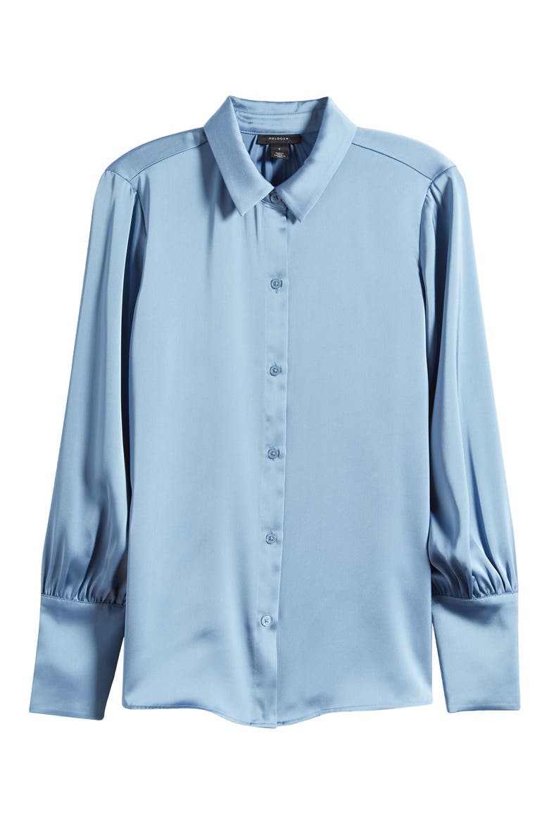 Button-Up Shirt, Alternate, color, SHADOW BLUE