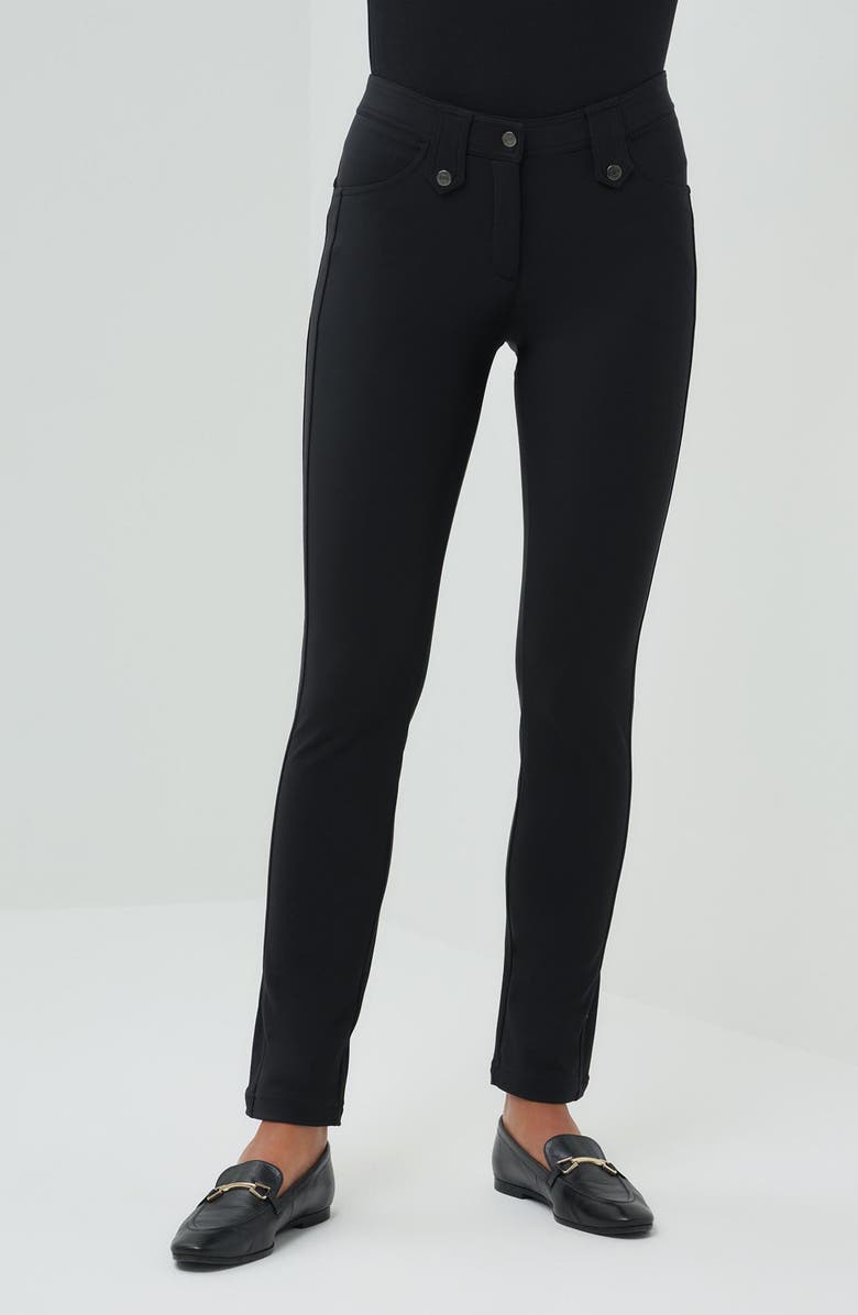 Anatomie Skyler Cozy Fleece-Lined Travel Pant, Alternate, color, Black