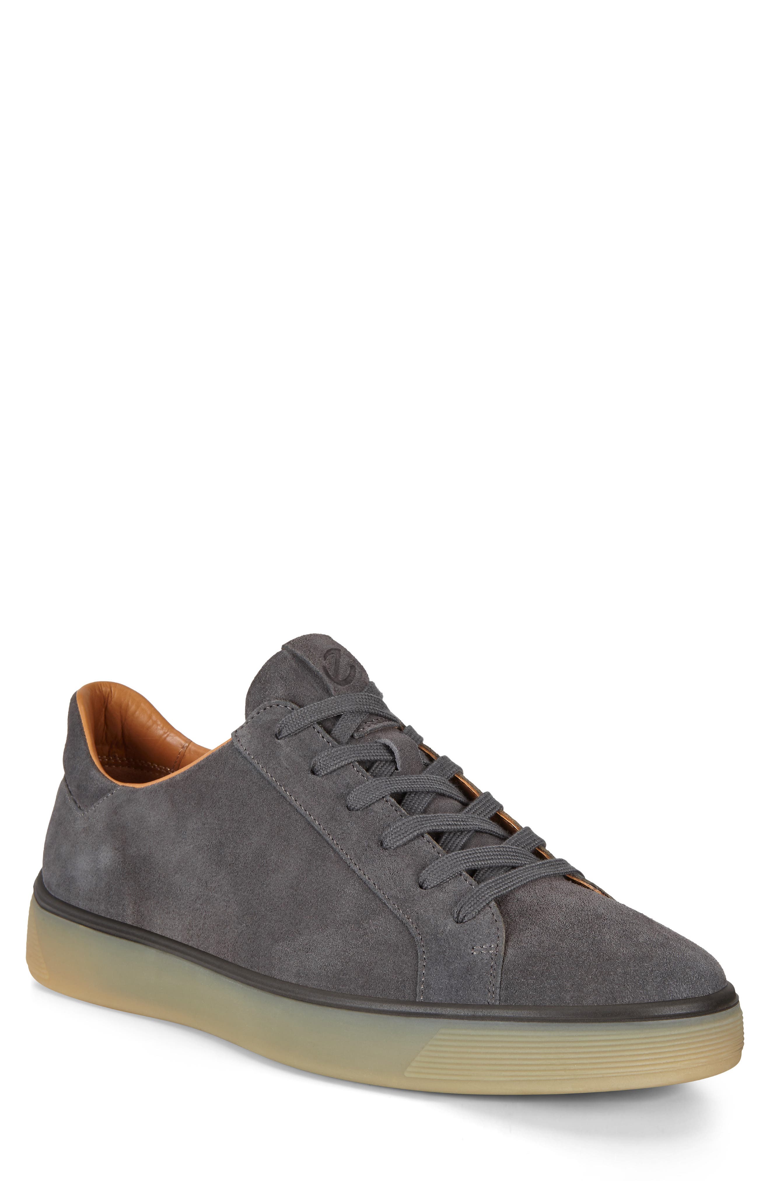 ECCO Street Tray Suede Sneaker, Main, color, 