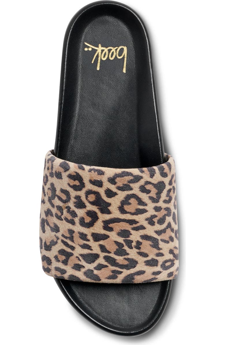 Beek Pelican Slide Sandal, Alternate, color, Leopard Print/ Black