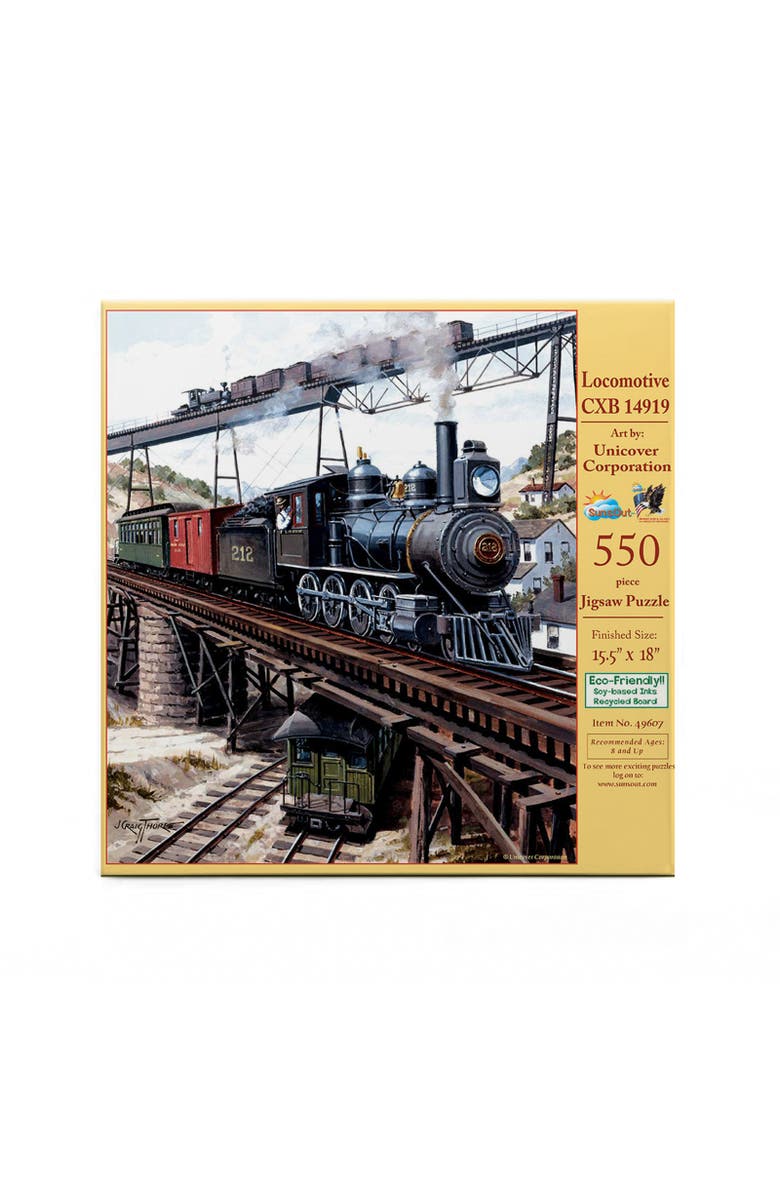 Sunsout Locomotive GXB 550 piece Jigsaw Puzzle for Adults, Alternate, color, Multicolor